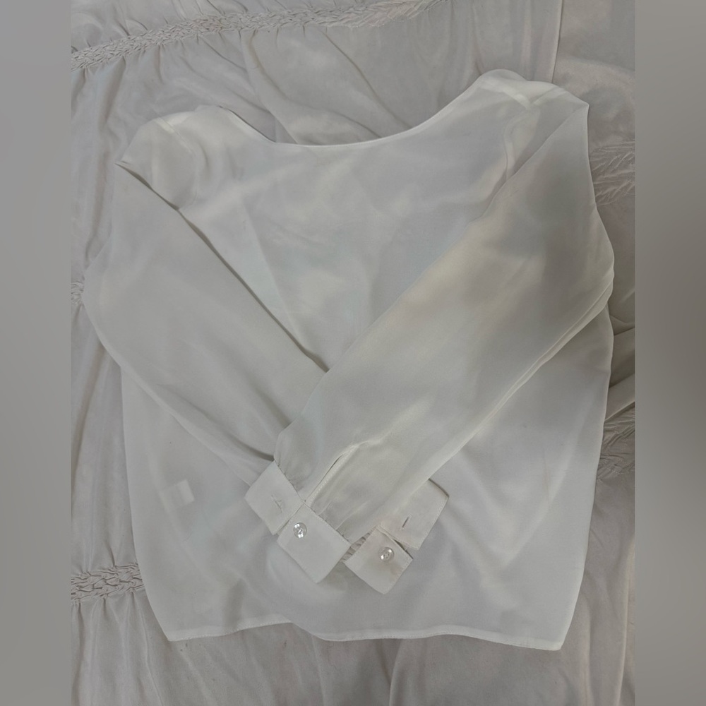 Elegant White Women's Blouse